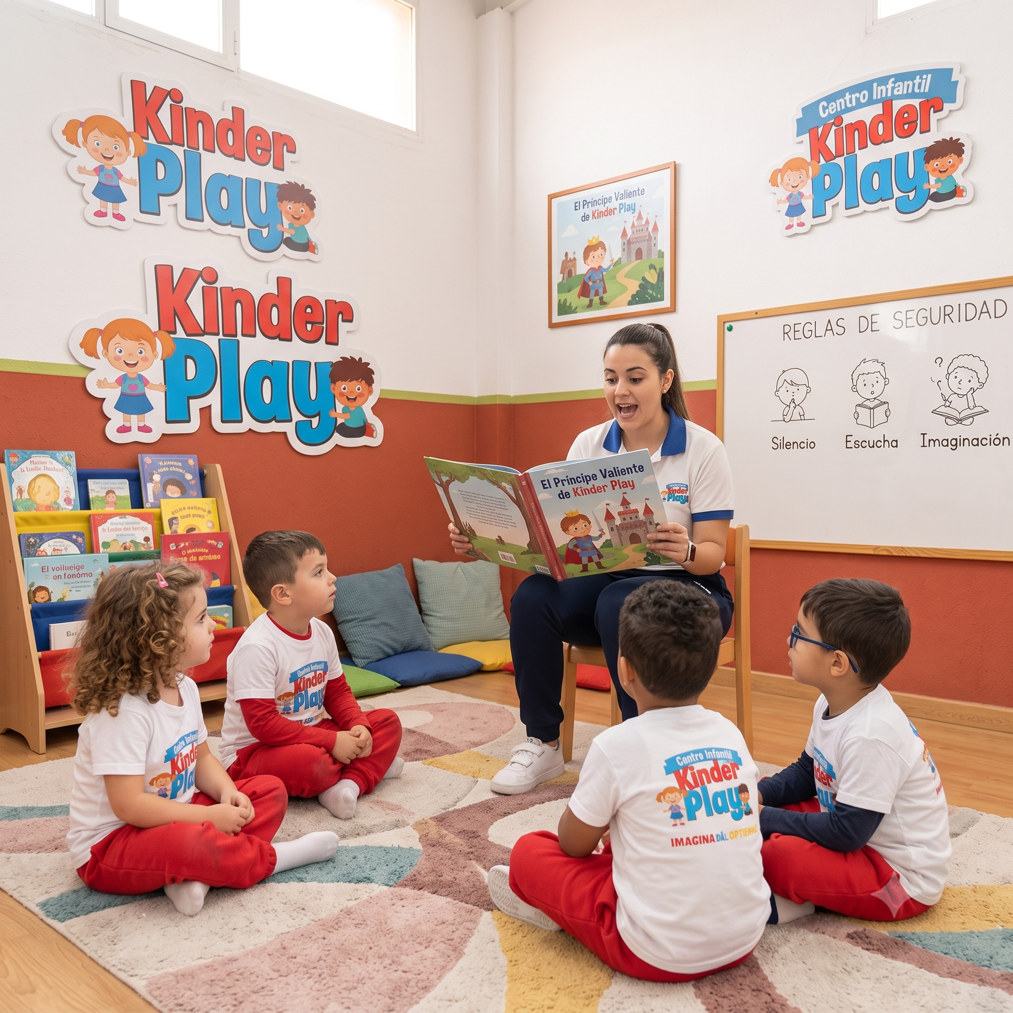 Niños aprendiendo en Kinder Play